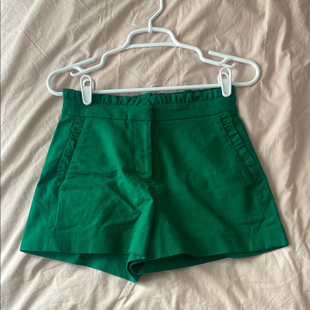 J. Crew High Waist Green Women's Shorts